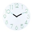 thumbnail image 1 of Reloj de pared Billuyoard esfera texturizada de poco ruido decoración de habitaciones Azul claro, 1 of 6