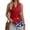 Red, variant on 250 Years American Flag 250th Anniversary USA T-Shirt Womens Sleeveless Shirts Printed Golf Polo Shirts