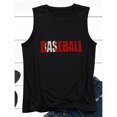 thumbnail image 4 of Birdeem Ladies Summer Fashion Solid Color Baseball Print Pattern Sleeveless Vest Top T-Shirt, 4 of 4