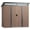 Brown, variant on Outdoor Storage Shed for Backyard, Asofer Metal Garden Shed with Sliding Lockable Doors, Brown