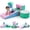 Green + Pink, variant on MFUN 6-Pieces Soft Climbing Toys for Toddlers PU Leather Gym Climb Playset Indoor Building Block Game Green + Pink