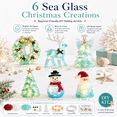 thumbnail image 2 of DIY Lighted Sea Glass Santa Christmas Decor Kit, DIY Christmas Ornament Lighting Craft Set for Adults Beginners, Warm LED Tabletop Decor, Handmade Holiday Gift, 6 Styles, 2 of 6