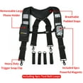 thumbnail image 6 of MELOTOUGH Men's Suspenders Tool Belt Suspenders For Carpenter Framing Construction with Foam Padded And Adjustable Shoulder Straps Gray, 6 of 6