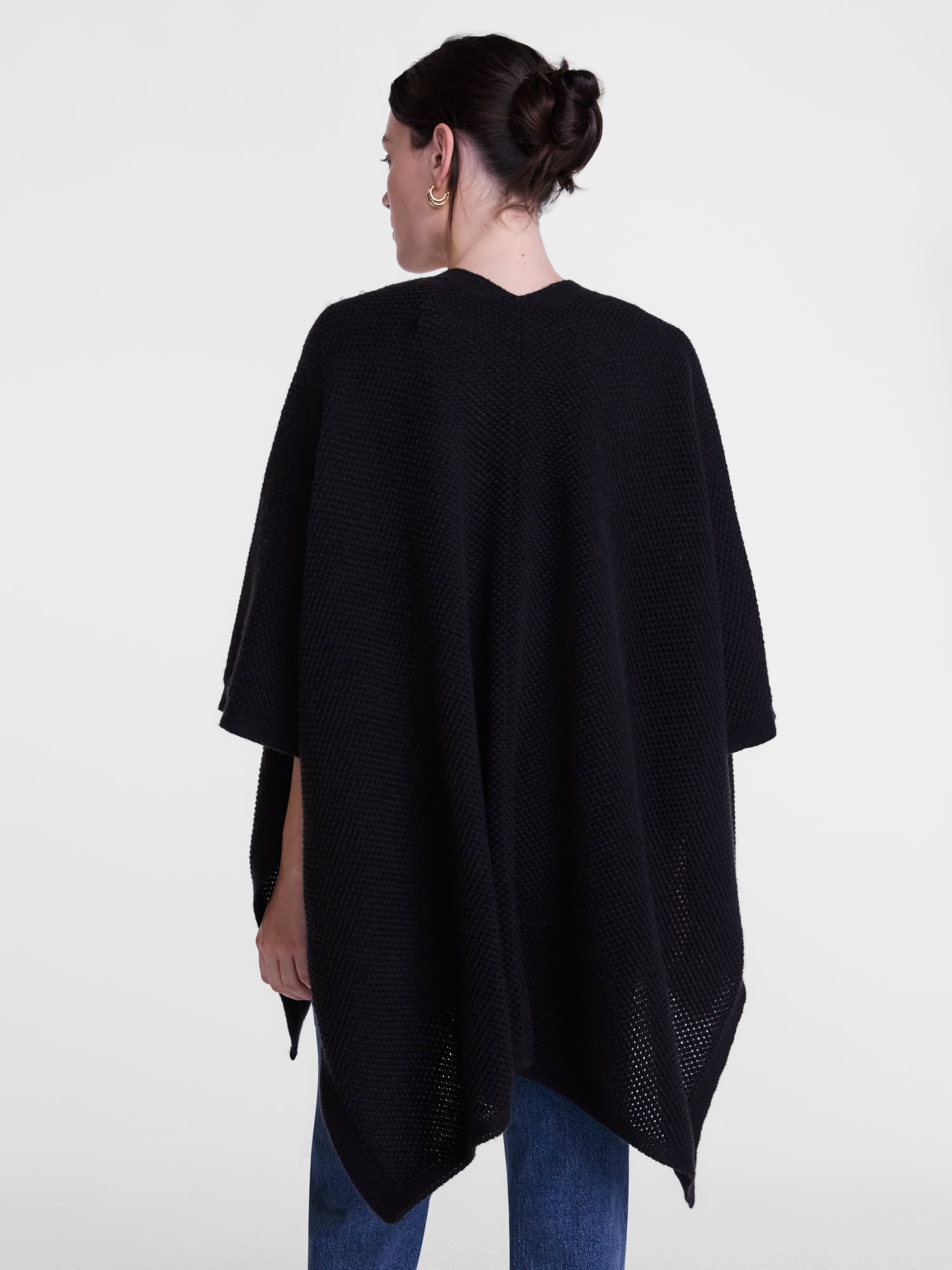 Scenario Women's Textured Knit Ruana