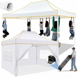 Coleman 10' x 10' Instant Straight Leg Canopy Gazebo with Added