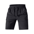 thumbnail image 3 of HappyYEE Men’s Elastic Waist Cargo Shorts, Loose Bermuda Shorts with Multi Pockets, Casual Outdoor Sports Bottoms XXL, 3 of 9