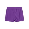 thumbnail image 3 of Sinleey Girls Sparkle Ballet Dance Shorts Glitter Athletic Shorts High Waisted Workout Sports Yoga Purple 10, 3 of 4