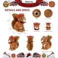 thumbnail image 3 of DolliBu Brown Squirrel Firefighter Stuffed Animal - Squirrel Fireman Toy with Red Fireman Costume Outfit and Fireman Hat, Cute Wild Life Stuffed Animal Fire Fighter Doll Plush Toy for Kids - 11 Inch, 3 of 7