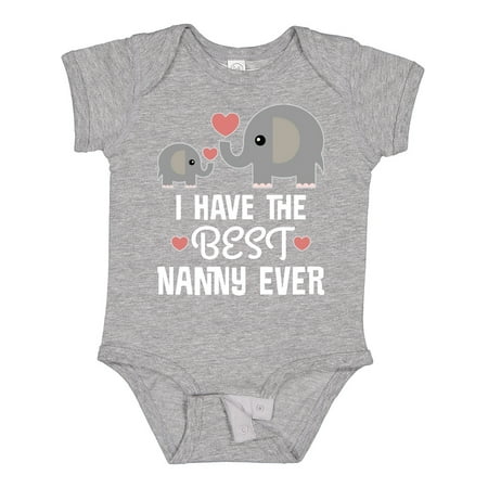 

Inktastic Best Nanny Ever Grandchild Gift Baby Boy or Baby Girl Bodysuit