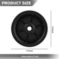 thumbnail image 2 of Trailer Jack Caster Wheel, 6 Inch Swirl Stand Wheel with Bolt Nut, Towed Vehicle Replacement Parts Accessories, Universal for RV Camper Motorcycle - 6", 2 of 6