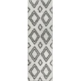 thumbnail image 4 of JONATHAN Y ALASKA SHAG 2 x 8 Runner Rug, Beni Moroccan Style Diamond - Ivory/Dark Gray, ALA101A-28, 4 of 5