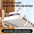 thumbnail image 4 of Hands Free Multi Purpose Flat Mop - Lazy Cleaning & Face Towel, 53.1in Hands Free Flat Mop, Zero Touch Mini Grip Mop, Self-Locking Flat Compatible with Any Cloth, for Walls, Floors, Ceilings, 4 of 10