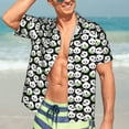 thumbnail image 5 of Lsque Panda Bear pattern Hawaiian Shirt for Men, Unisex Summer Beach Casual Short Sleeve Button Down Shirts-3X-Large, 5 of 9