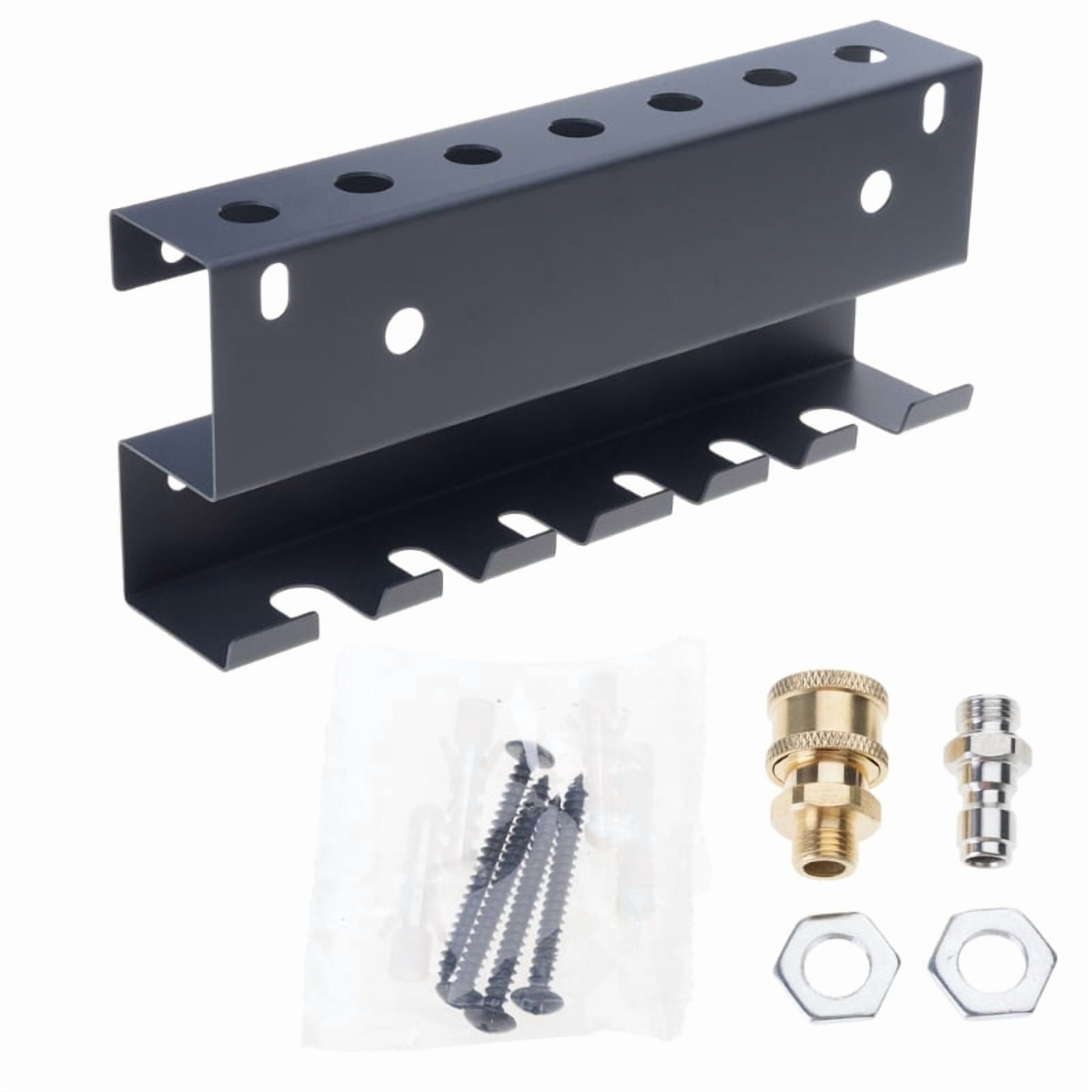 Large Capacity Pressure Washer Wall Mount Rack For Guns Foam Cannons And Nozzles Storage