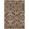 thumbnail image 2 of HomeRoots 603237 9 x 12 ft. Brown, Gray & Tan Geometric Washable Indoor & Outdoor Rectangle Area Rug, 2 of 5