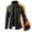 Yellow, variant on AOOCHASLIY Fall Clothes Men's Coat Loose Fashion Slim Trend Plush Youth Leather Jacket Men's Coat