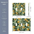 thumbnail image 2 of Yayeee Toggle Light Switch Wall Plate 3-Gang 6.37"x4.48" Decorative Outlet Cover, Orange Tree, 2 of 7