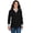 Black, variant on Apparel 5411 Women's Hudson Quarter Zip Pullover-Navy Heather-M