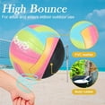 thumbnail image 3 of Bright Colors Mixed Soft Volleyball for Indoor Outdoor Beach , Ideal for Kids Youth Adults Elders Training, 3 of 6