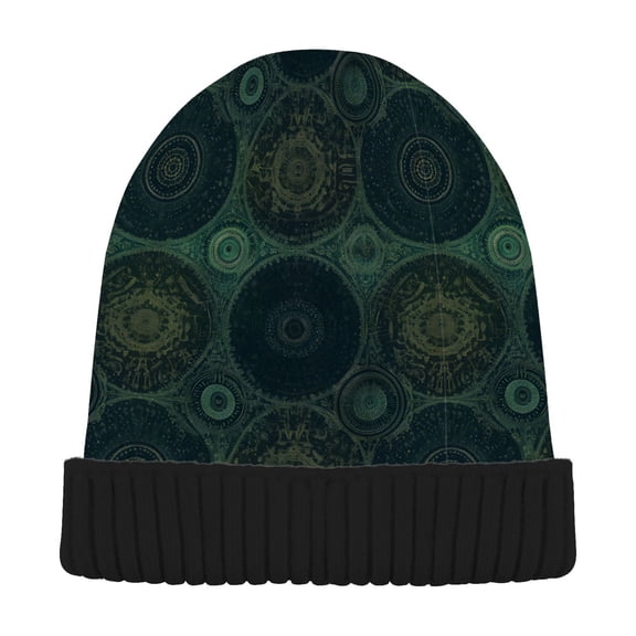 joogoo Mandala Ethnic Pattern-s1 Beanie Hats Cuffed Winter Warm Knit Thick Beanies