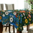 thumbnail image 5 of Yayeee Tablecloths 60" x 90" Rectangle Wrinkle Resistant Party Table Cover, Green Floral Garden, 5 of 8