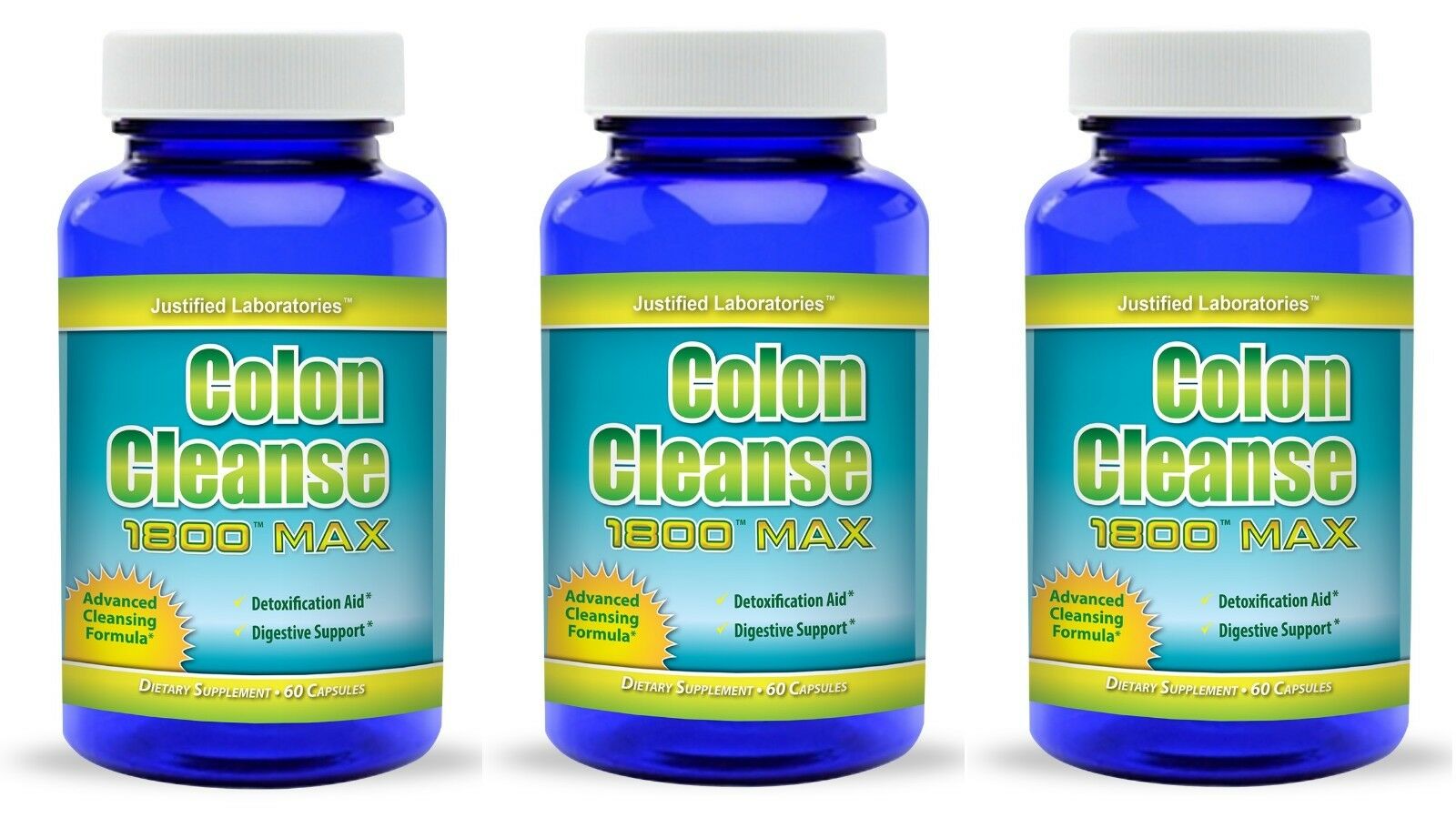 3 X Super Colon 1800 Maximum Cleanse Body Detox Diet Weight Loss Pills