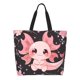thumbnail image 1 of Balery Chibi Axolotl Sakura Fantasy Bolsa Tote Estilo Estético con Cremalleras, Bolsa de Hombro, Bolsa de Compras Grande y Plegable, 1 of 8