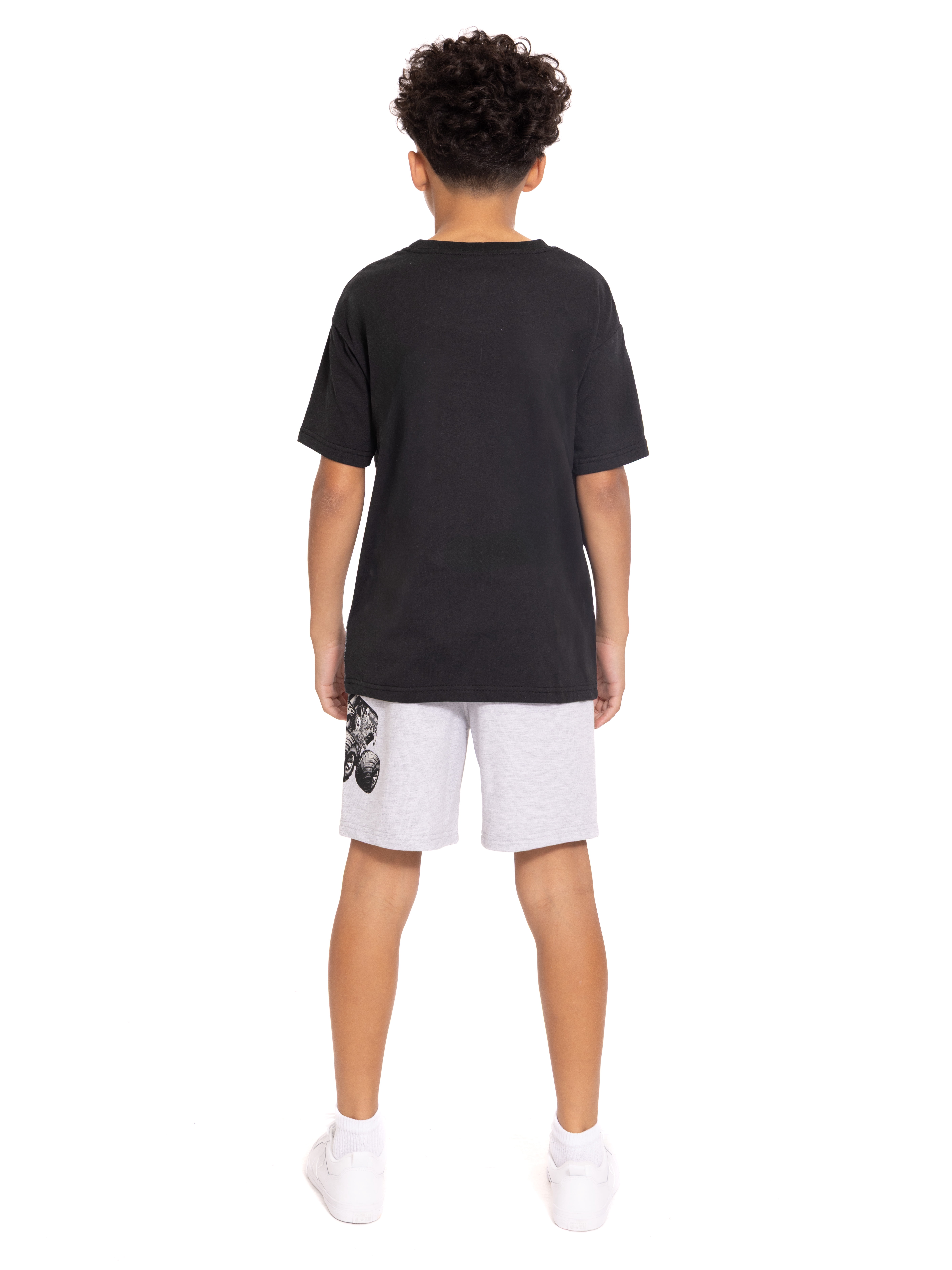 Monster Jam Boys Short Sleeve Graphic Tee and Shorts Set, 2-Piece, Sizes 4-16