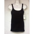 thumbnail image 1 of Blusa de tirantes con encaje para dama , talla S , color negro., 1 of 3