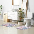thumbnail image 6 of Yayeee Bath Rug for Bathroom Floor Non Slip Rectangle Fluffy Soft Absorbent Mat, 16"x24", Pink Art Pattern, 6 of 7