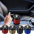 thumbnail image 1 of Black and Friday Sales! kkbbma Automotive Ashtray Clearance Automotive Ashtray Ceramic Inner Liner Open Cover Automotive Ashtray LED Light Flame Retardant Automotive Ashtray, 1 of 9