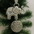 thumbnail image 4 of Elephant Friendship Christmas Ornament - Metal Holiday Decor with Inspirational Words, Perfect Gift for Women & Friends, Festive Christmas Tree Decor Pendant, Meaningful Friendship Keepsake, C, 4 of 5