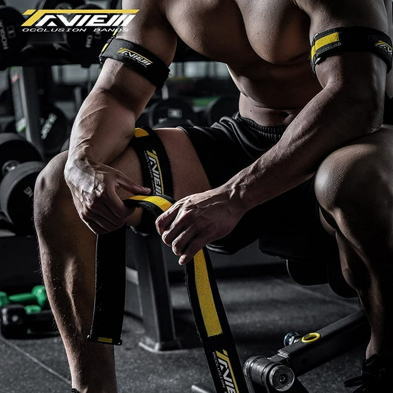 Occlusion Bands 4 Pack 2 Bicep Bands 2 Leg Bands Comfortable Elastic Bands for Blood Flow Restriction Training and Fast Muscle Growth Without Lifting Heavy Weights Walmart