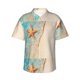 thumbnail image 1 of Balery Starfish On The Sand Beach Camisas hawaianas de manga corta para hombre, camisas playeras de corte holgado, camisas de vacaciones con botones,XX-Large, 1 of 7