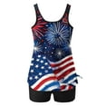 thumbnail image 6 of BONIXOOM Women's Independence Day Print Strappy Back Set Two Piece Swimsuits Swimdress, 6 of 6