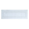 Addy Home 100 Cotton Loop Textured Reversible Bath Rug White (24 In X 60 In)