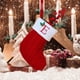 thumbnail image 1 of Calcetines navideños con iniciales bordadas | Calcetines de punto para decorar la chimenea | Regalos personalizados para la familia | Juego de decoración festiva para el hogar (1 unidad), 1 of 2