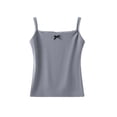 thumbnail image 5 of Oksale Camisole Tank Tops for Women Soft Cozy Spaghetti Strap Cami Tops Summer 2026 Lace Trim Square Neck Sleeveless Shirts Gray XL, 5 of 6