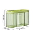 thumbnail image 3 of HOARBOEG New Three-in-one Plastic Wrap Cover Storage Box Punch- Kitchen Water Proof Bathroom Wall-mounted Shoe Cover Storage, 3 of 7