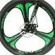 thumbnail image 4 of Bicicleta R26 Aluminio 3x8 Vel Rin Aspas Freno Disco Verde, 4 of 6