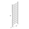 thumbnail image 4 of Dura-Trel Providence 22 by 75 Inch Outdoor Garden Patio Trellis, White, 4 of 7