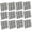 Grey, variant on BELOVING 12 Pieces Acoustic Panels Accessories Sound Absorbing Foam Soundproof Boards Blue