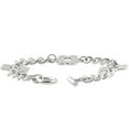 thumbnail image 2 of Pompeii Men's Steel Single Tone Flower 7.5mm Link Toggle Clasp 8" Bracelet (,), 2 of 2