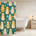 thumbnail image 3 of Erosebridal Guinea Pig Shower Curtain 72Wx78L for Girls, Spring Flowers Waterproof Bath Curtain, 3 of 5
