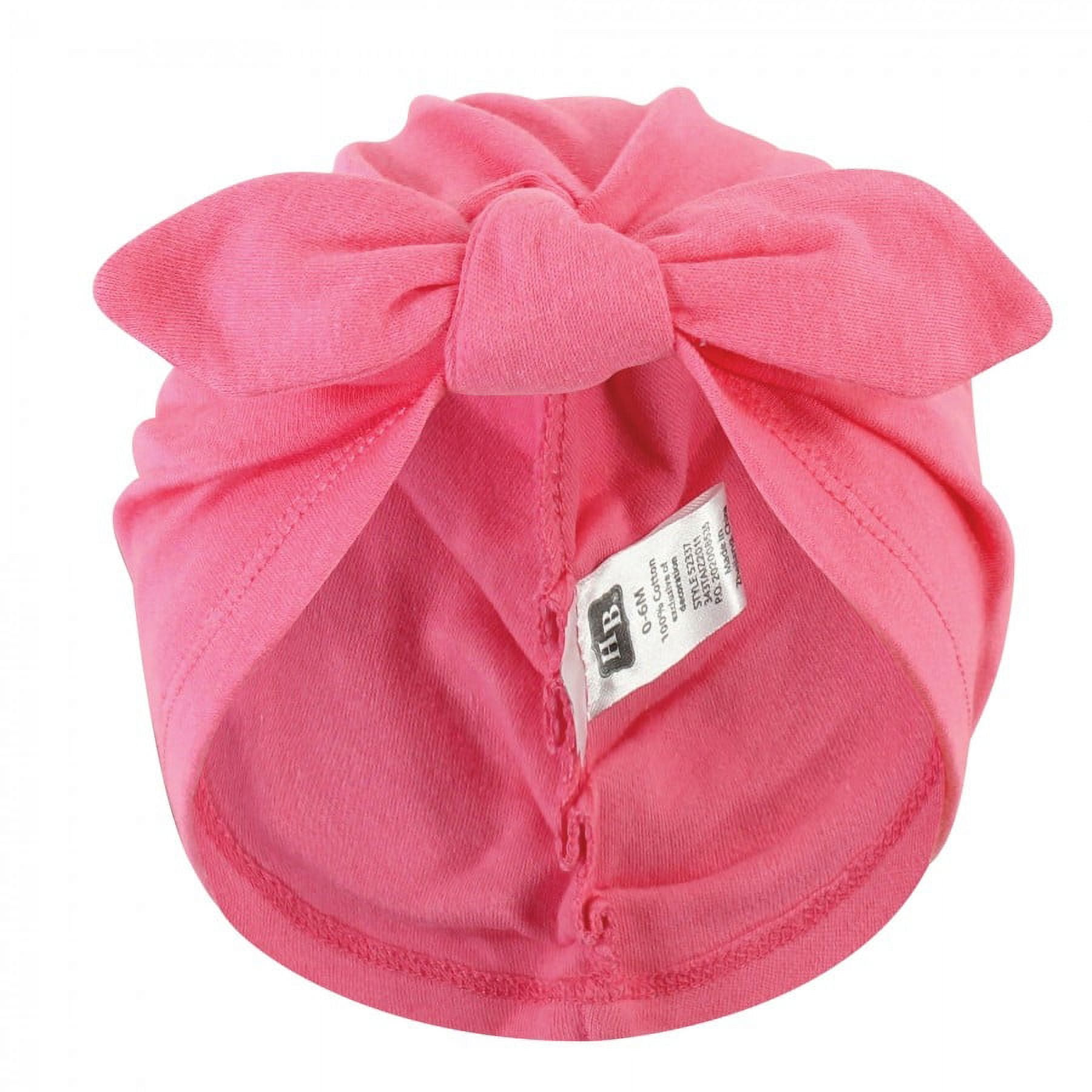 大特価 チラシ Hudson Baby Feather Pink Headwraps, Cotton Turban Girl Baby ベビー
