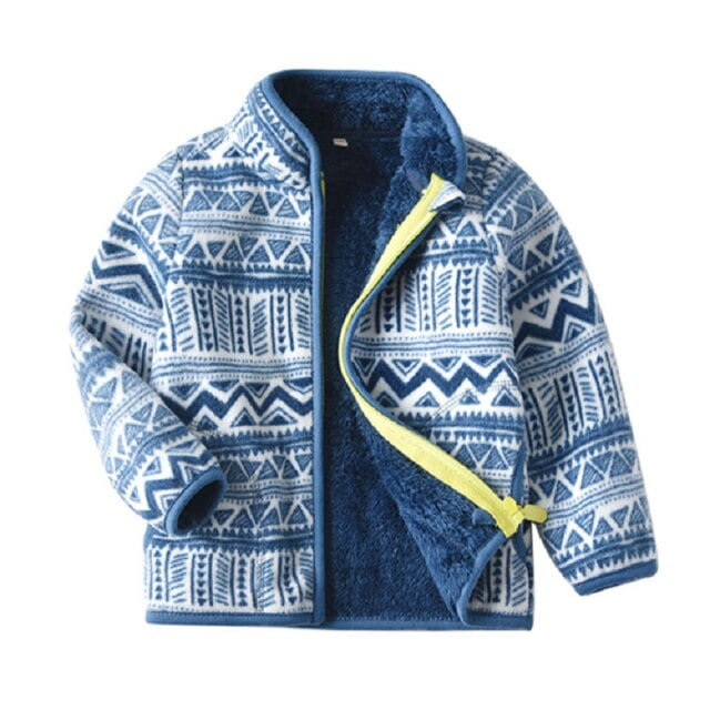 AAMILIFE Boys Polar Fleece Warm Coat Zip-up Lightweight Long Sleeve Jacket