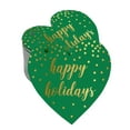 thumbnail image 1 of Inkdotpot 50 Pack Happy Holiday Favor Paper Tag Craft Real Gold Foil Hang Tag, 1 of 1