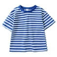 thumbnail image 5 of MYGBCPJS 3 Pack Boys Girls Summer T-shirts Baby Candy Color Striped Short Sleeve Crew Neck Tee Shirt, 5 of 8