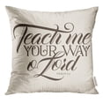 thumbnail image 1 of RYLABLUE Enseigne-Moi Ton Chemin O Lord Psaume 27 11 Housse de Coussin Religieuse, 1 of 1
