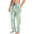 thumbnail image 5 of Tropical Palm Leaves Ghost Pajama Pants, Men's Lounge Pants Light with Drawstring and Pockets, Christmas New Year Birthday Father's Day Gifts, Medium, 5 of 7
